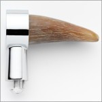 Poignée en corne naturelle