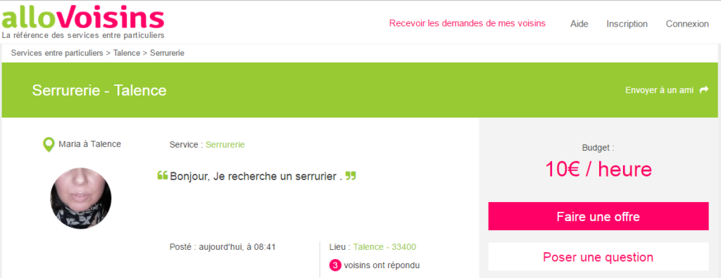 uberisation serrurier allovoisin