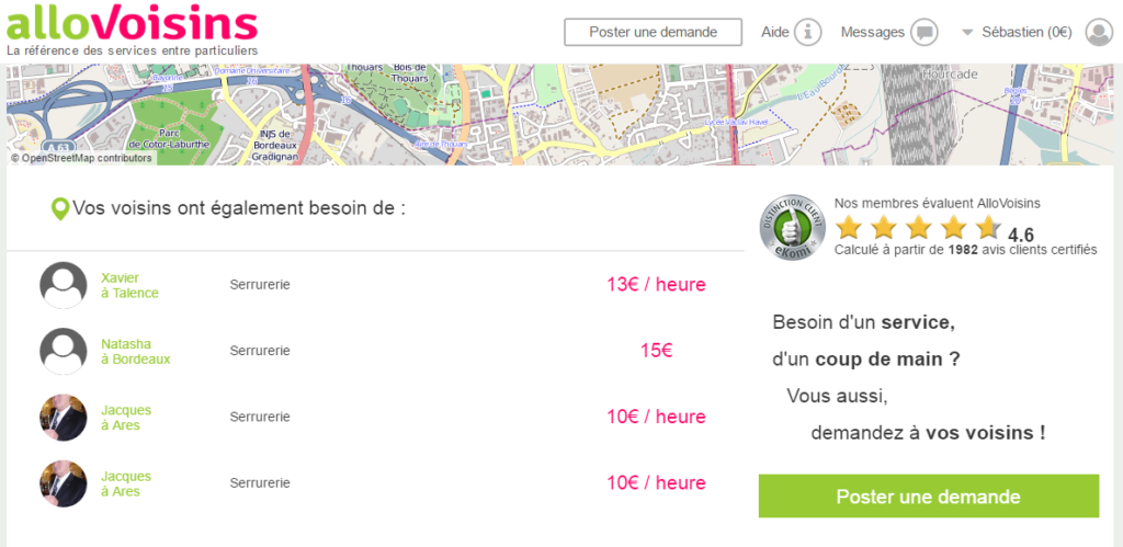 uberisation serrurier allovoisin