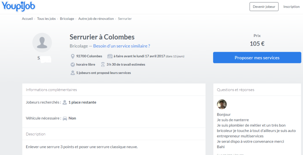 serrurier paris ubérisation