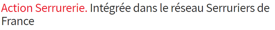 serrurier brest action serrurerie