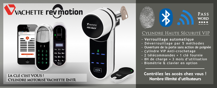 Serrure connectée Vachette revomotion ENTR
